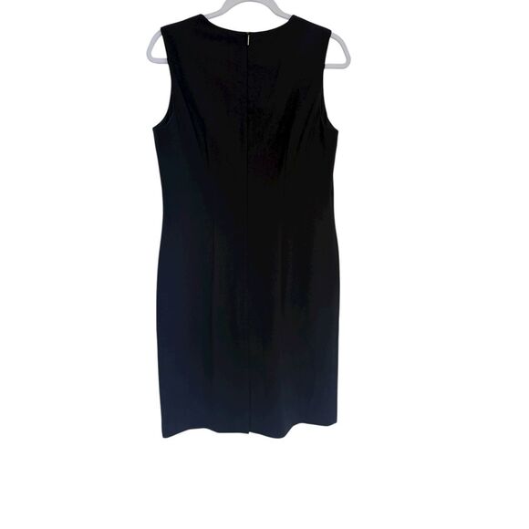 Hugo Boss Sleeveless Crew Neck Lined Pencil Sheath Dress Black Womens Size 8 - Picture 2 of 4